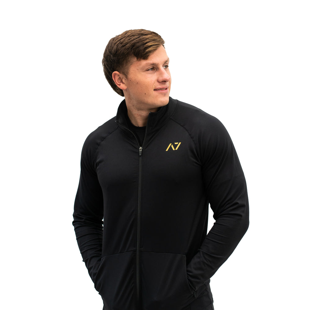 
                      
                        Whether going on a hike or heading to the gym our Defy Jacket will keep you cosy and comfortable. The jackets are made with premium moisture- 4-way-stretch material for a greater range of motion. These are a great fit for both men and women. Purchase Gold Standard Defy jacket from A7 UK shipping to UK or A7 Europe shipping to EU.
                      
                    