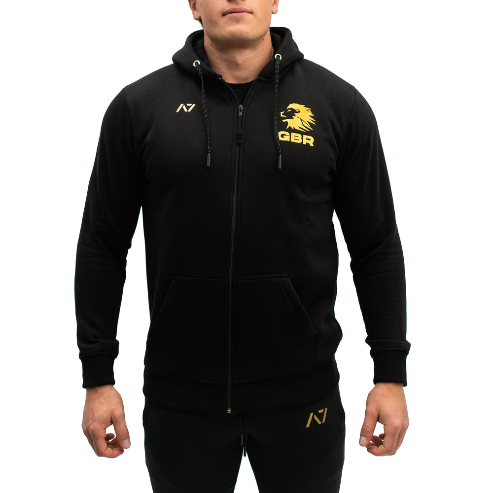 
                      
                        Purchase GB Gold Britannia zip up hoodie in UK and Europe from A7 UK. A7 have the best Bar Grip Tshirts, shipping to UK and Europe from A7 UK. Go Far is our newest design on our zip up hoodie. Demand Greatness on the front with an eagle on the back, in a chromium colourway! A7UK supplies the best Powerlifting apparel for all your workouts. Available in UK and Europe including France, Italy, Germany, the Netherlands, Sweden and Poland.
                      
                    