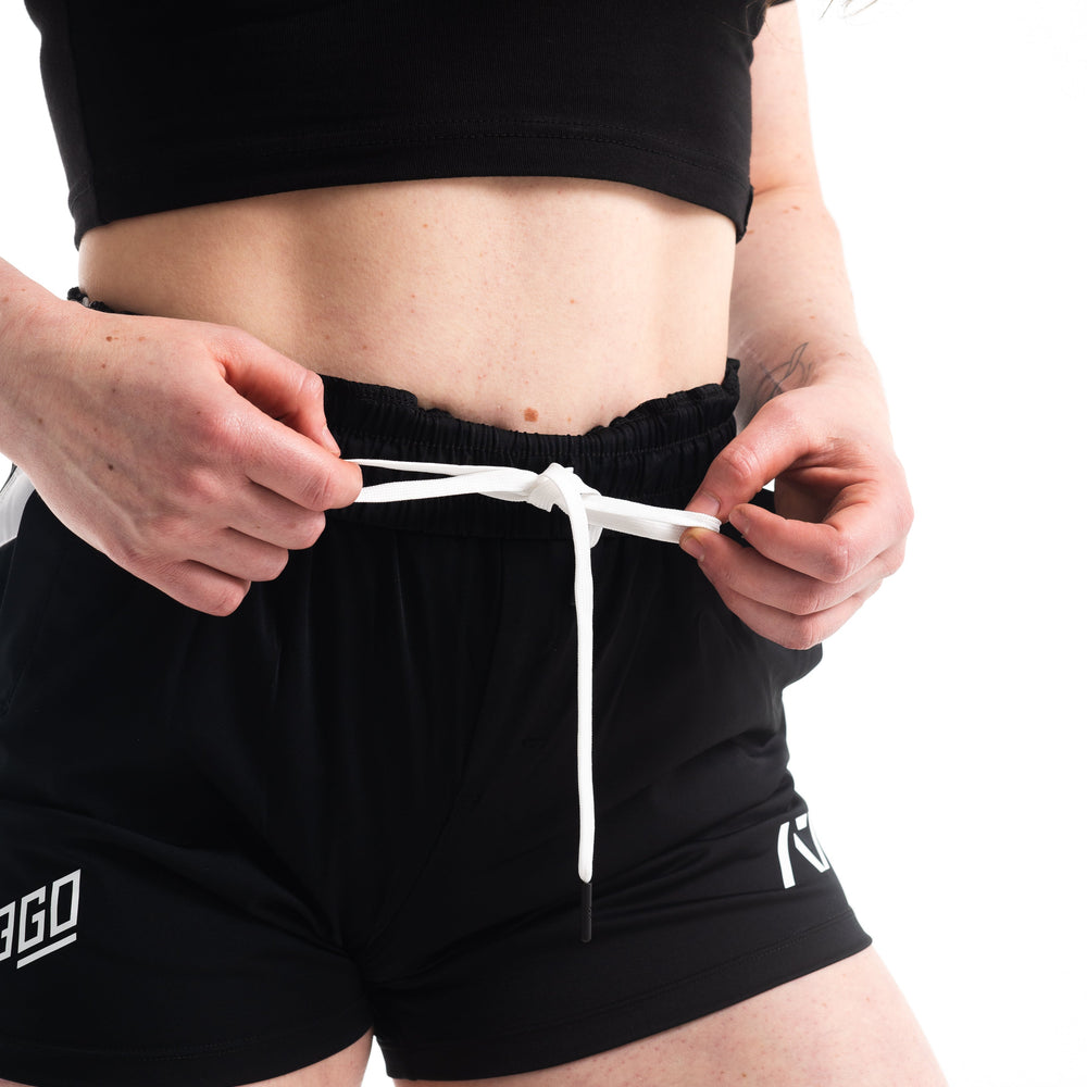 
                      
                        360GO was created to provide the flexibility for all movements in your training while offering comfort. These shorts offer 360 degrees of stretch in all angles and allow you to remain comfortable without limiting any movement in both training and life environments. Designed with a wide drawstring to easily adjust your waist without slipping. Purchase 360GO Domino Squat Shorts from A7 UK. All A7 Powerlifting Equipment shipping to UK, Norway, Switzerland and Iceland.
                      
                    
