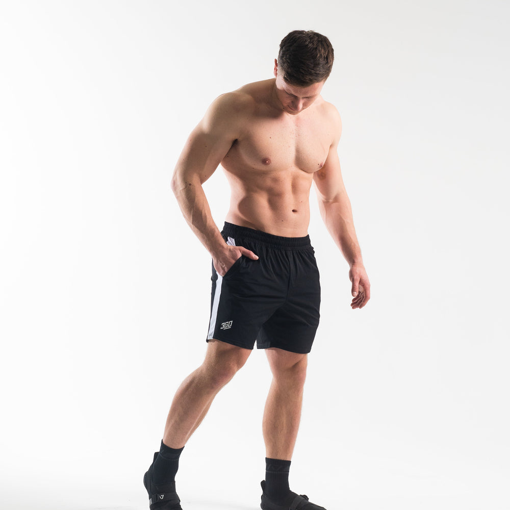 
                      
                        360GO was created to provide the flexibility for all movements in your training while offering comfort. These shorts offer 360 degrees of stretch in all angles and allow you to remain comfortable without limiting any movement in both training and life environments. Designed with a wide drawstring to easily adjust your waist without slipping. Purchase 360GO Domino Squat Shorts from A7 UK. All A7 Powerlifting Equipment shipping to UK, Norway, Switzerland and Iceland.
                      
                    