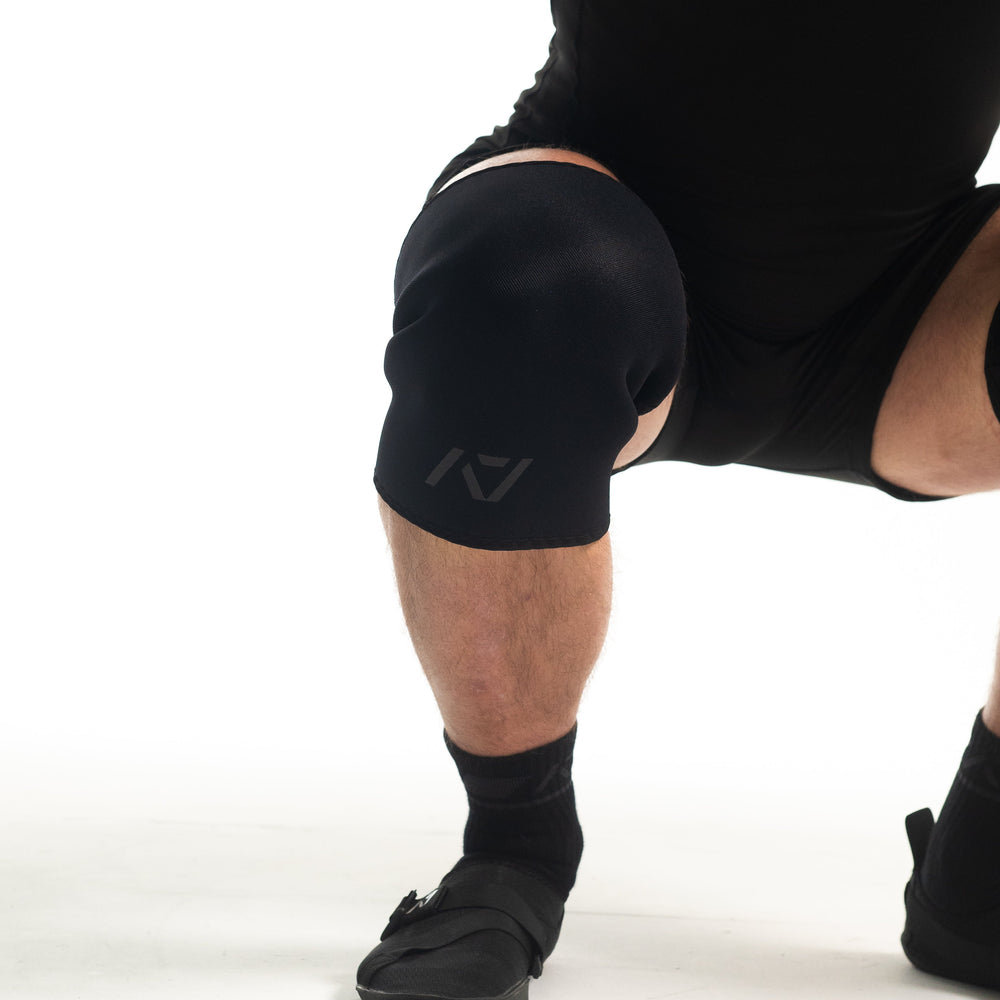 
                      
                        A7 IPF Approved Hourglass Knee Sleeves feature an hourglass-shaped centre taper fit to help provide knee compression while maintaining proper tightness around the calf and quad, offered in three stiffnesses (Flexi, Stiff and Rigor Mortis). Shop the full A7 Powerlifting IPF Approved Equipment collection. The IPF Approved Kit includes Powerlifting Singlet, A7 Meet Shirt, A7 Zebra Wrist Wraps and A7 Deadlift Socks. All A7 Powerlifting Equipment shipping to UK, Norway, Switzerland and Iceland.
                      
                    