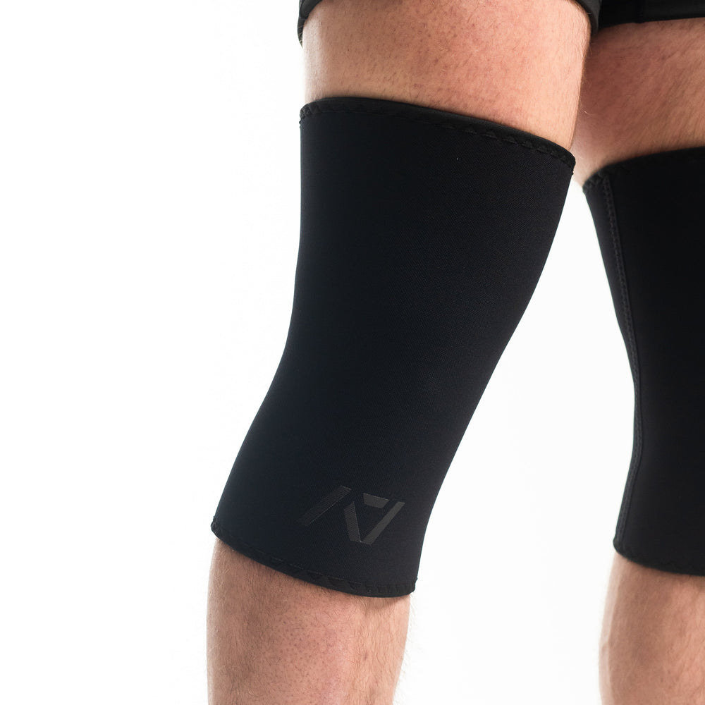 
                      
                        A7 IPF Approved Hourglass Knee Sleeves feature an hourglass-shaped centre taper fit to help provide knee compression while maintaining proper tightness around the calf and quad, offered in three stiffnesses (Flexi, Stiff and Rigor Mortis). Shop the full A7 Powerlifting IPF Approved Equipment collection. The IPF Approved Kit includes Powerlifting Singlet, A7 Meet Shirt, A7 Zebra Wrist Wraps and A7 Deadlift Socks. All A7 Powerlifting Equipment shipping to UK, Norway, Switzerland and Iceland.
                      
                    