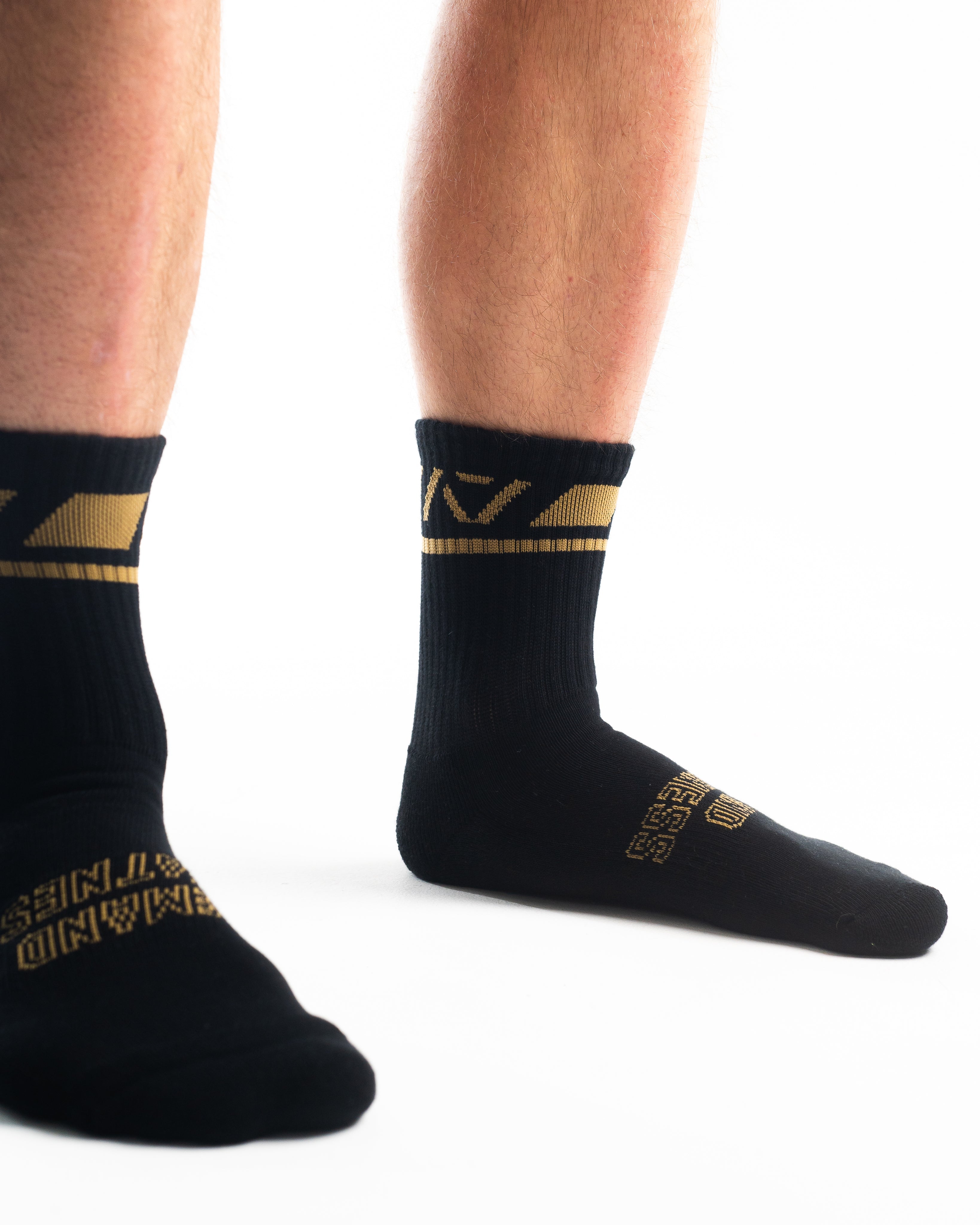 A7 Gold Standard Crew socks showcase gold logos and let your energy show on the platform, in your training or while out and about. The IPF Approved Gold Standard Meet Kit includes Powerlifting Singlet, A7 Meet Shirt, A7 Zebra Wrist Wraps, A7 Deadlift Socks, Hourglass Knee Sleeves (Stiff Knee Sleeves and Rigor Mortis Knee Sleeves). All A7 Powerlifting Equipment shipping to UK, Norway, Switzerland and Iceland.