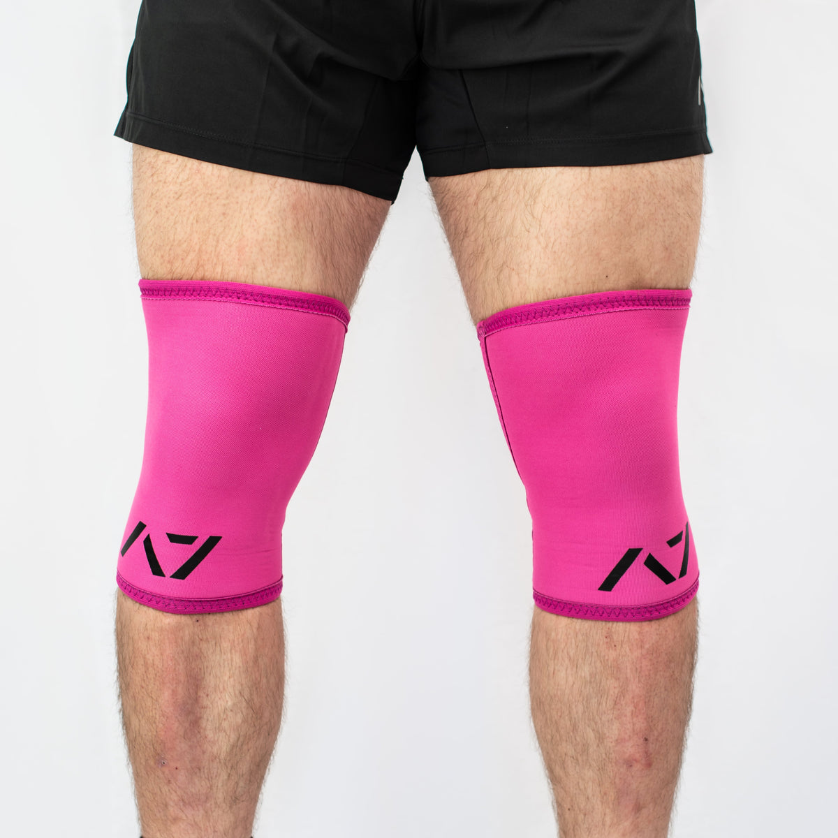 A7 IPF approved Pink CONE knee sleeves are structured with a downward cut panel on the back of the quad and calf to ensure ultimate compression at the knee joint. A7 CONE knee sleeves are IPF approved for use in all powerlifting competitions. A7 CONE Knee Sleeves are IPF Approved Kit. A7 cone knee sleeves are made with high quality neoprene and the knee sleeves are sold as a pair. The double seam on the knee sleeves create a greater tension on the knee joint. A7 UK shipping to UK and Europe. 
