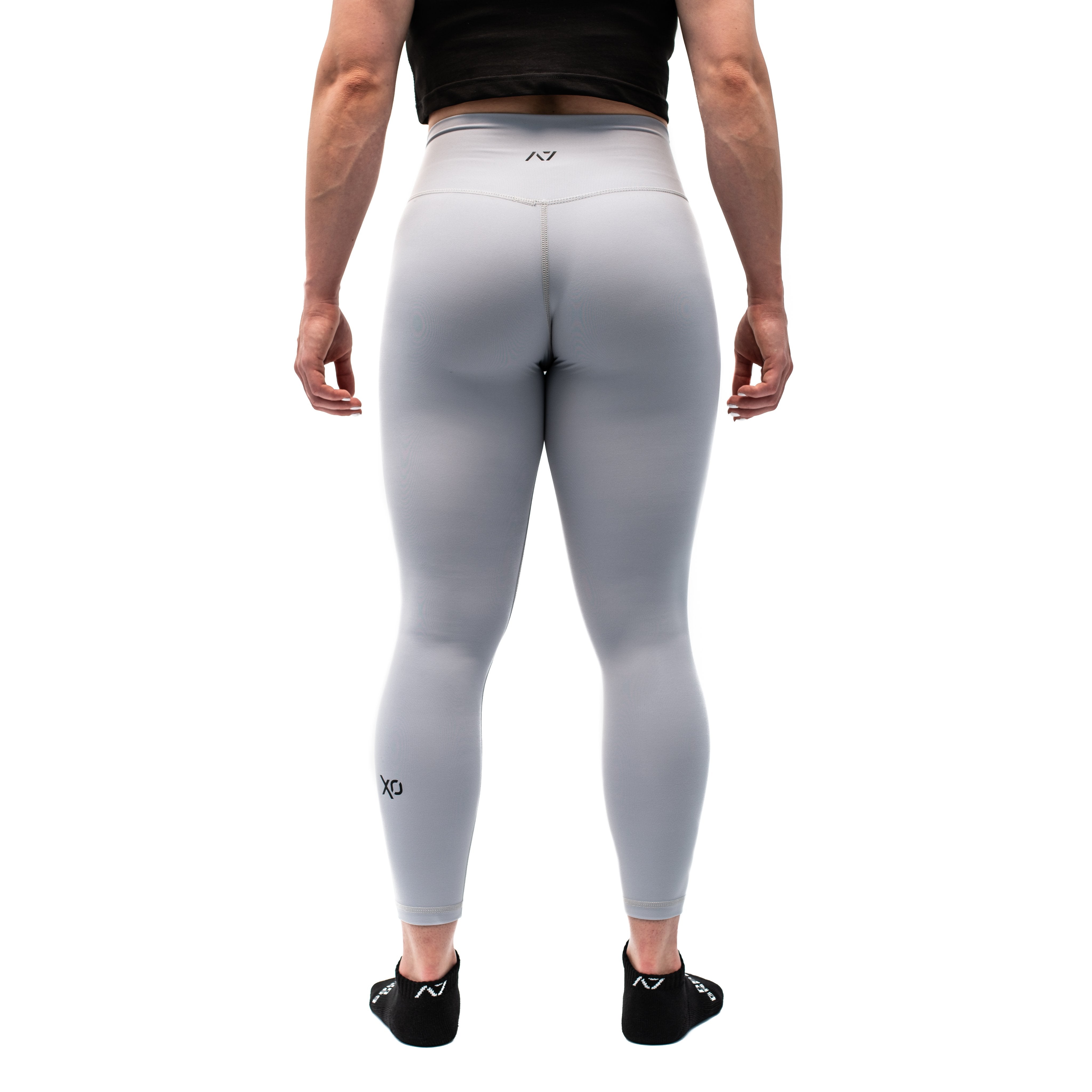 Under Armour Women's Loose Legging (175 ILS) ❤ liked on Polyvore featuring  pants, leggings, grey, white legging pants, elastic waist pants, ruched  pants, under …