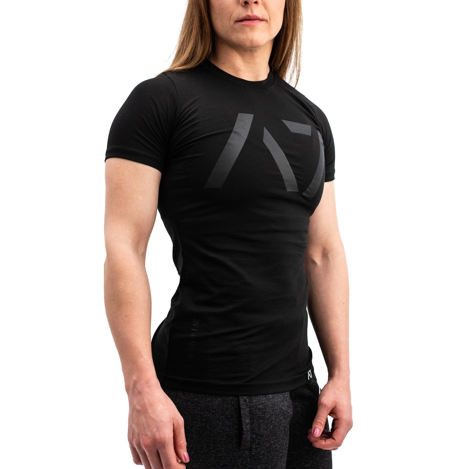 Stealth Bar Grip T-shirt, great as a squat shirt. Purchase Stealth Bar Grip tshirt UK from A7 UK. Purchase Stealth Bar Grip Shirt Europe from A7 UK. No more chalk and no more sliding. Best Bar Grip Tshirts, shipping to UK and Europe from A7 UK. Stealth is our classic black on black shirt design! The best Powerlifting apparel for all your workouts. Available in UK and Europe including France, Italy, Germany, Sweden and Poland