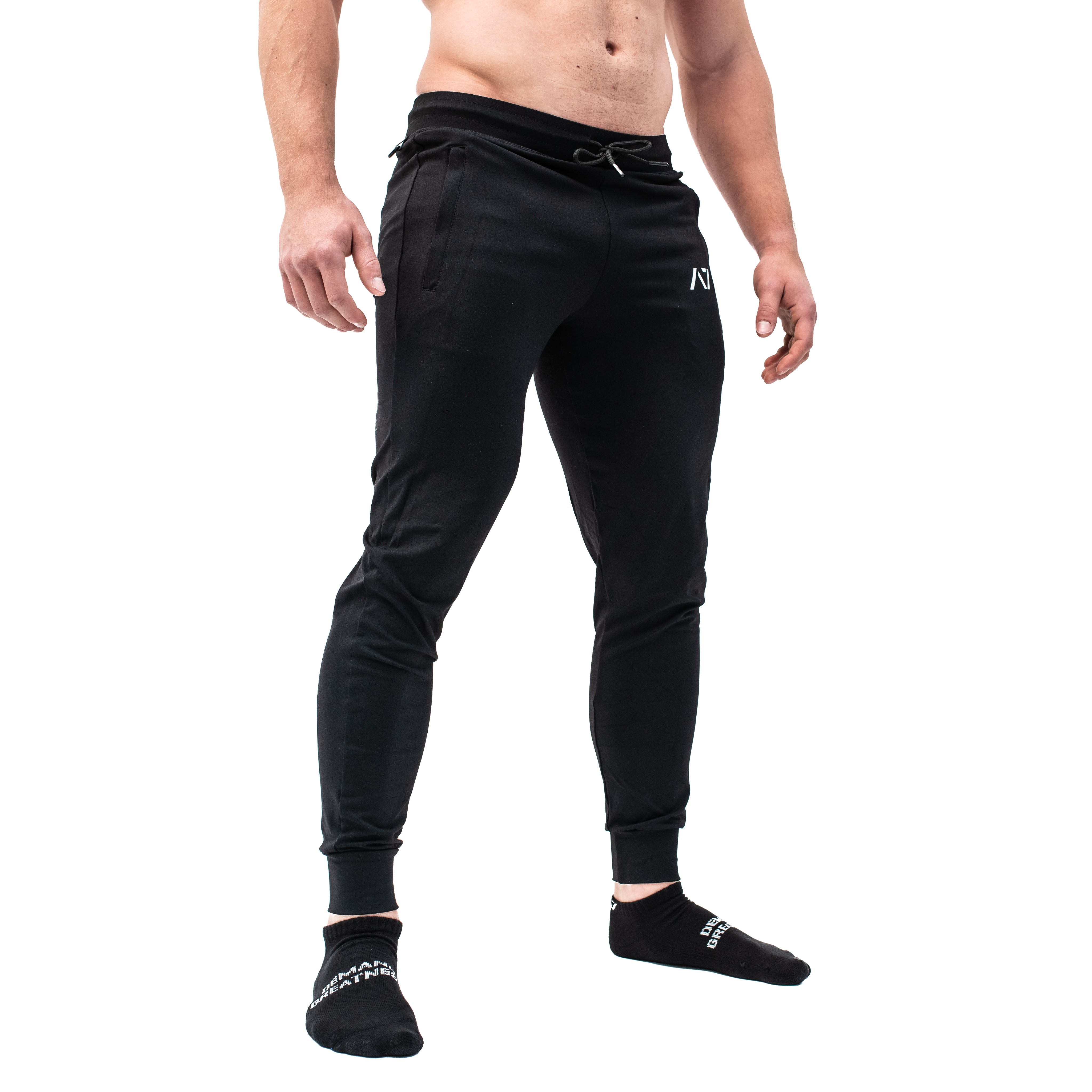 Black unisex joggers sale