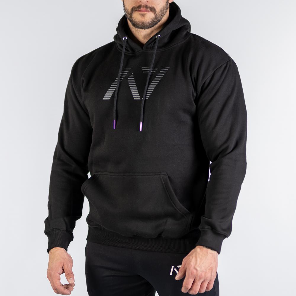 Shadow Bar Grip Hoodie features: Ultra soft cotton/polyester fleece blend, Drawstrings with A7 tips, Double-lined hood, Kangaroo pocket, Relaxed fit, Bar Grip Premium. Bar Grip is a performance shirt with a patent-pending silicone grip that is designed to help with slippery benches and bars. The best Powerlifting apparel and clothes for all your workouts. Best Bar Grip Tshirts, shipping to UK and Europe from A7 UK. Available in UK and Europe including France, Italy, Germany, Sweden and Poland