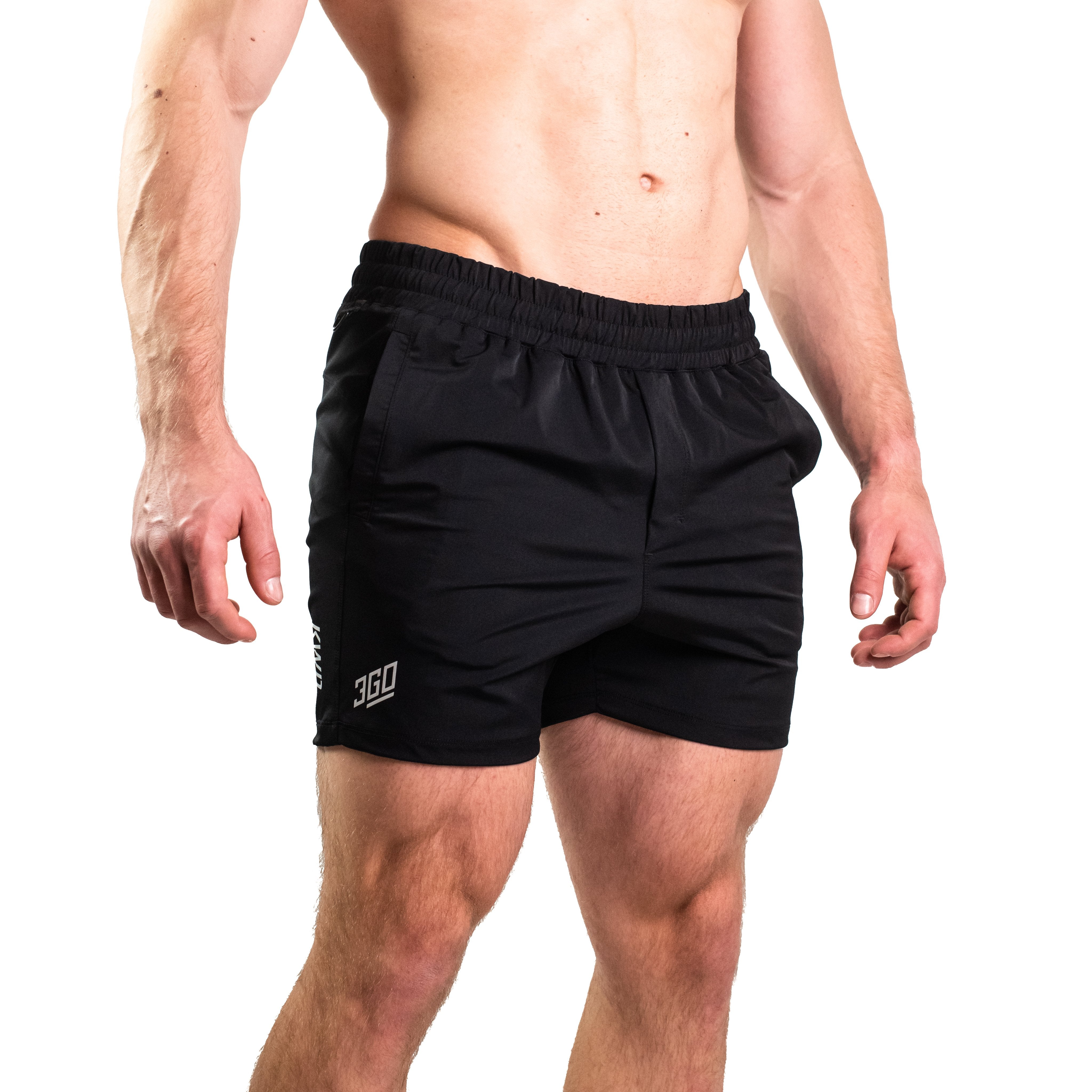 360Go KWD Men's Shorts - Black | A7 UK Shipping to Europe