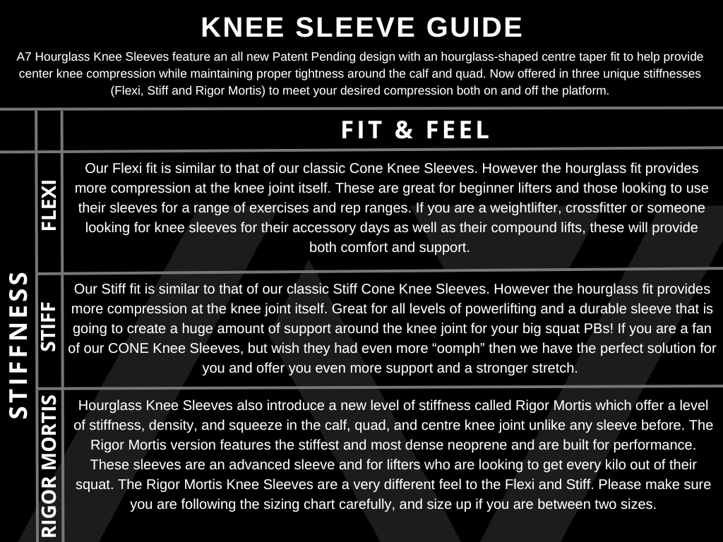 Hourglass Knee Sleeves - IPF Approved - Red Dawn