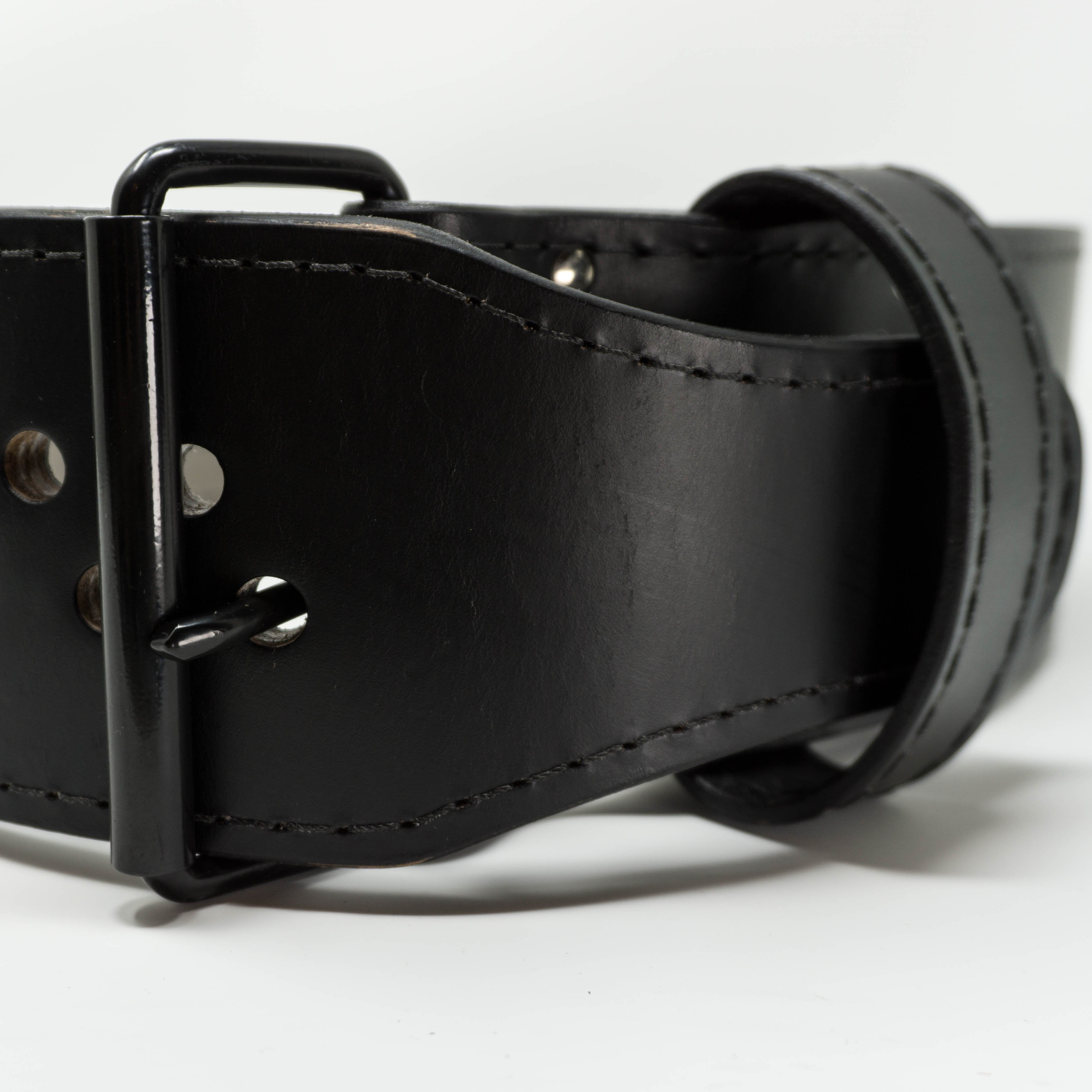 LiftingLarge Powerlifting Belt – 13mm, 1-Prong, Black Suede, IPF Approved