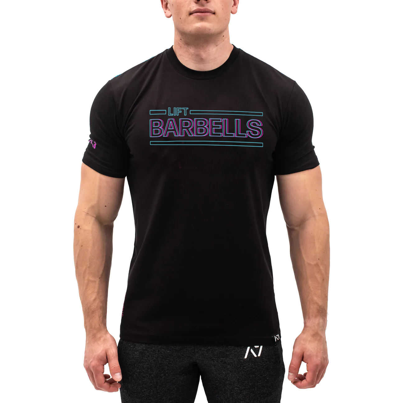 The Lift Bar Grip Shirt reminds us of our focus in workouts – to Lift Barbells! The design features a fun pop of colour on the dark background. The Lift Bar Grip Shirt is great for powerlifters. Purchase Lift Bar Grip from A7 UK and A7 Europe. The silicone grip helps with slippery commercial benches and bars and anchors the barbell to your back. A7UK has the best Powerlifting apparel for all workouts. Available in UK and Europe including France, Italy, Germany, the Netherlands, Sweden and Poland.