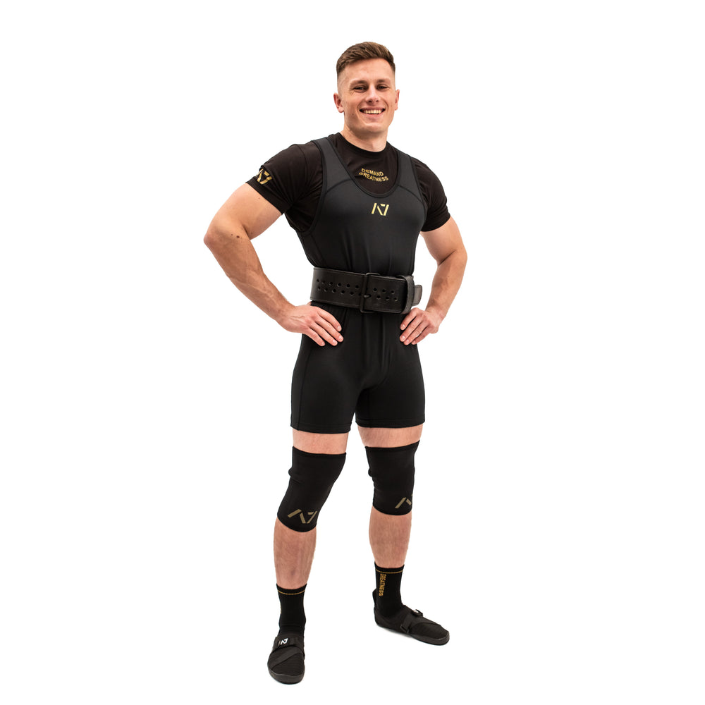 
                      
                        A7 IPF Approved Powerlifting Singlet is designed exclusively for powerlifting. It is very comfortable to wear and feels soft on bare skin. A7 Powerlifting Singlet is made from breathable fabric and provides compression during your lifts. The perfect piece of IPF Approved Kit! A7 UK shipping to UK and Europe.
                      
                    