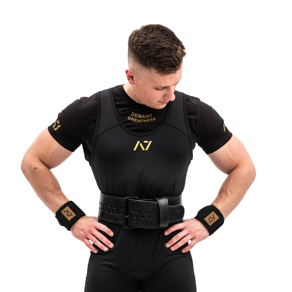 
                      
                        A7 IPF Approved Powerlifting Singlet is designed exclusively for powerlifting. It is very comfortable to wear and feels soft on bare skin. A7 Powerlifting Singlet is made from breathable fabric and provides compression during your lifts. The perfect piece of IPF Approved Kit! A7 UK shipping to UK and Europe.
                      
                    