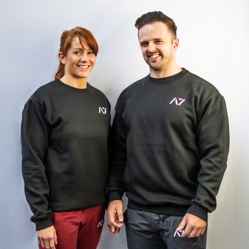 Classic Black Bar Grip Crew Neck A7 A7 UK Shipping to Europe