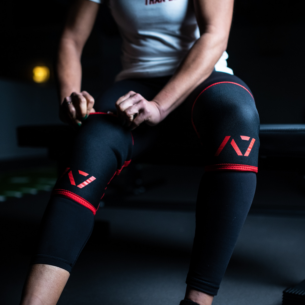 
                      
                        A7 Inferno Stiff knee sleeves feature black and red design. These are structured with a downward cut panel on the back of the quad and calf to ensure these have the ultimate compression at the knee joint. The A7 CONE Inferno Stiff Knee Sleeves are IPF approved and are allowed in all IPF competitions and affiliate federations like the European Powerlifting Federation and all federations across Europe. A7 UK shipping to UK and Europe. 
                      
                    